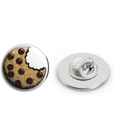 Bitten Delicious Chocolate CHIP Cookie Brown Black White Round Metal 0.75" Lapel Pin Hat Shirt Pin Tie Tack Pinback $10.14 Br...