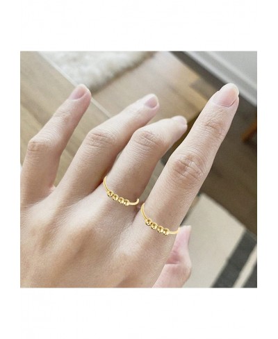 Anxiety Ring with Beads Fidget Spinning Rings for Women Figit Anxiety Beads Rings for Men Fidget Rings for Anxiety for Women ...