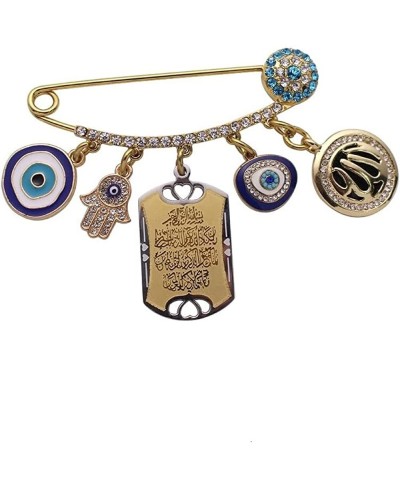 HARINI Brooches Muslim Islam in Arabic Allah Quran Vanyakad Hamsa Hand of Fatima Turkish Evil Eye Stainless Steel Pin Brooch ...