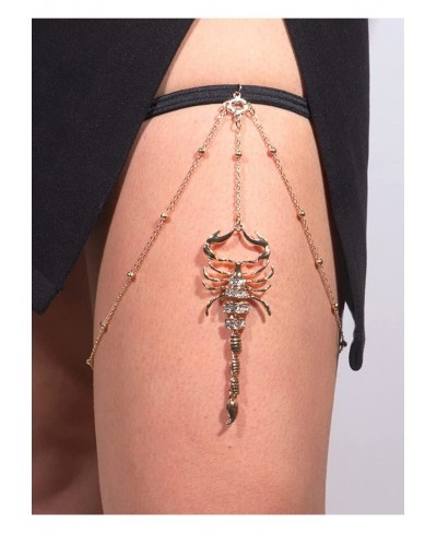 Pearl Leg Chain Jewelry for Women Thigh Chain Boho Body Chain Snake Pendant Body Jewelry for Girls (Scorpion Leg Chain) $14.7...