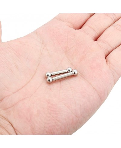 2-4PCS PA Ring Straight Barbell Internally Threaded Monster Screwball Rings 316L Surgical Steel Body Piercing Jewelry 2G 4G 6...