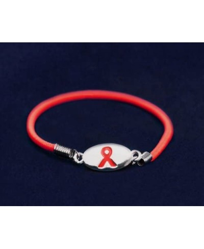 Red Ribbon Stretch Bracelets – Red Ribbon Bracelets for HIV AIDS Drug Prevention Heart Disease DUI Awareness and More – Fundr...