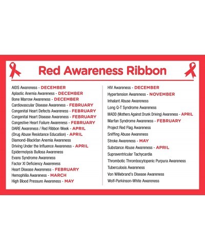 Red Ribbon Stretch Bracelets – Red Ribbon Bracelets for HIV AIDS Drug Prevention Heart Disease DUI Awareness and More – Fundr...