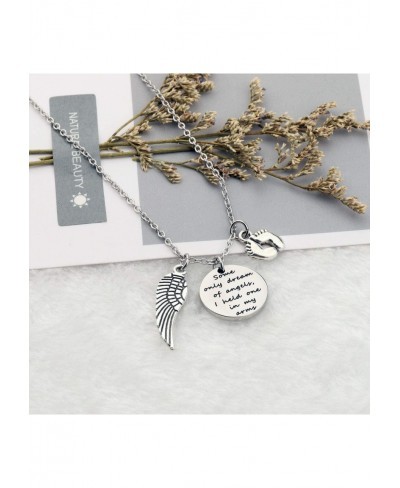 Pregnancy Loss Jewelry Some Only Dream of Angels I Hold One In My Arms Necklace Baby Memorial Gift in Memory of Loved One Bab...