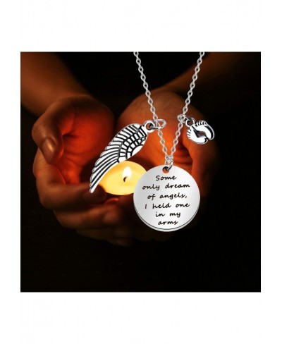 Pregnancy Loss Jewelry Some Only Dream of Angels I Hold One In My Arms Necklace Baby Memorial Gift in Memory of Loved One Bab...