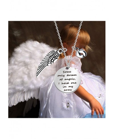 Pregnancy Loss Jewelry Some Only Dream of Angels I Hold One In My Arms Necklace Baby Memorial Gift in Memory of Loved One Bab...