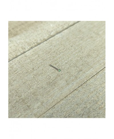 Stainless Steel 1.57mm Green Accent Micro Nose Stud Bone 20 Gauge $6.02 Piercing Jewelry