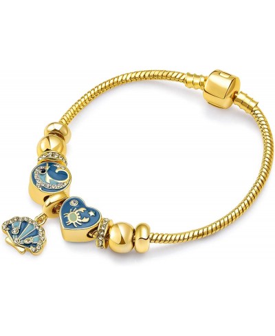 14K Gold Plated Charm Bracelet for Women Women's Charm Symbol Bracelets Gifts for Mother's Day Mom Her Wife Girls $37.77 Char...