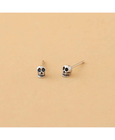 Sterling Silver Skull Stud Earrings $14.35 Stud