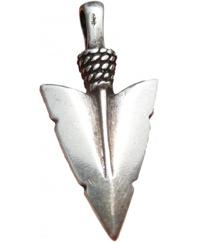 925 Silver Indian Arrowhead Spear Pendant Necklace Jewelry Art A20 $31.55 Pendants & Coins