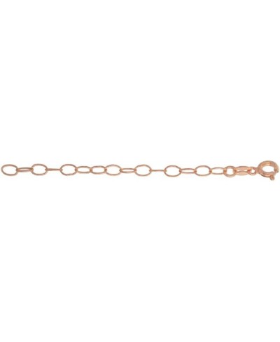 Rose Gold Plated Silver Necklace Extender 3" Spring Clasp $35.41 Chains