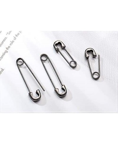 S925 Silver Simple Paper Clip Earrings Stylish Punk Goth Safety Pin Earrings $11.33 Clip-Ons