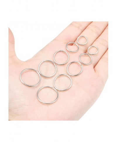 16G Septum Jewelry Segment Cartilage Rings Clicker Helix Snug Conch Upper Transvesal Lobe Stretched Gauged Anti-Tragus Daith ...