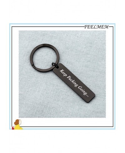 Inspirational Keep Fucking Going Keychain Arrows Charm Recovery Jewelry $13.79 Pendants & Coins