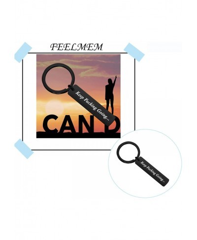 Inspirational Keep Fucking Going Keychain Arrows Charm Recovery Jewelry $13.79 Pendants & Coins