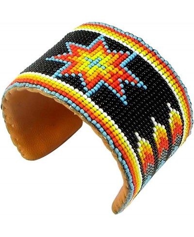 Southwestern Native Style Seed Beads Beaded Hard Cuff Bracelet $21.02 Cuff