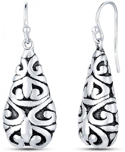 Sterling Silver Light-Weight Antique Drop Dangler Earring for Teen Women $25.24 Drop & Dangle