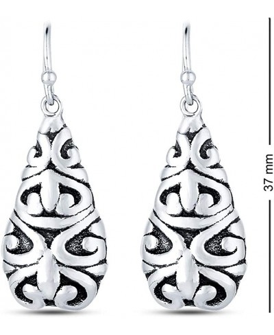 Sterling Silver Light-Weight Antique Drop Dangler Earring for Teen Women $25.24 Drop & Dangle