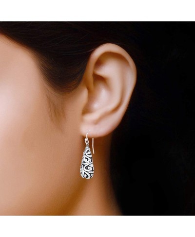 Sterling Silver Light-Weight Antique Drop Dangler Earring for Teen Women $25.24 Drop & Dangle