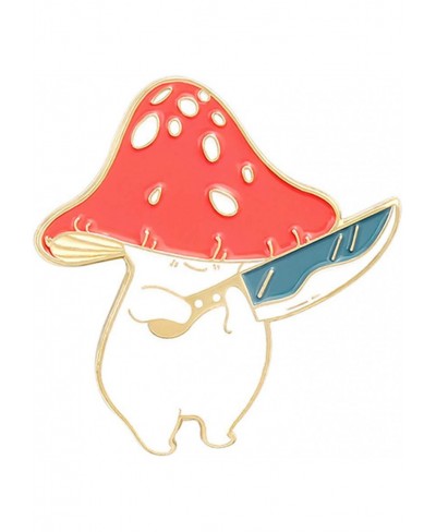 Cartoon Cute Mushroom Knife Guitar Enamel Student Brooch Pin Badge Jewelry Gift Vintage Fashion Brooch Pins for Women Teen Gi...