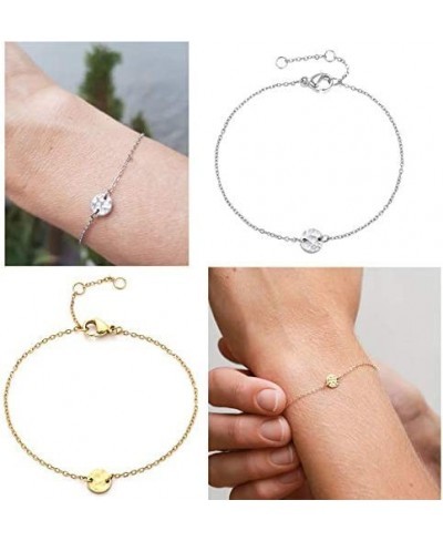 16K Gold Plated 316L Stainless Steel Dainty Karma Bar Sisters Quotes Inspirational Bracelets for Girls 2/3 $13.74 Bangle