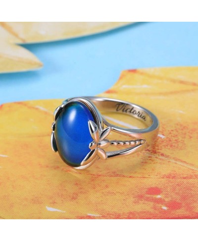 Vintage Magic Color Changing Mood Ring In Sterling Silver 925 Personalized Inside Engraving Gifts For Women $27.65 Statement