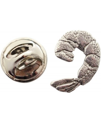 Cocktail Shrimp Mini Pin ~ Antiqued Pewter ~ Miniature Lapel Pin - Antiqued Pewter $10.67 Brooches & Pins