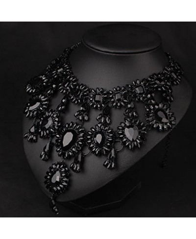 Women's Multi-Color Crystal Statement Chokers Necklace Pendant Jewelry for Girls $16.02 Jewelry Sets