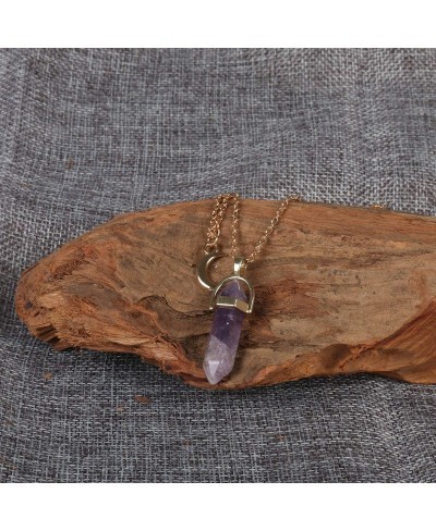 Healing Crystal Stone Moon Choker Necklace Witch Jewelry for Women $9.85 Chokers