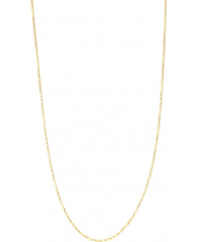 18k Gold-Flashed Sterling Silver 1.3mm Fine Cable Nickel Free Chain Necklace Italy 18 $12.75 Chains