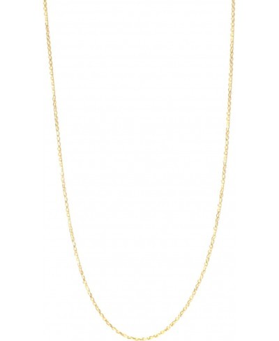 18k Gold-Flashed Sterling Silver 1.3mm Fine Cable Nickel Free Chain Necklace Italy 18 $12.75 Chains