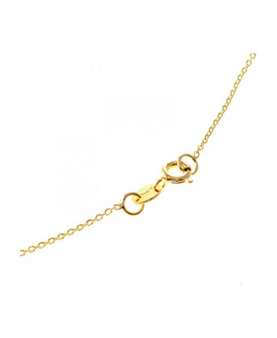 18k Gold-Flashed Sterling Silver 1.3mm Fine Cable Nickel Free Chain Necklace Italy 18 $12.75 Chains