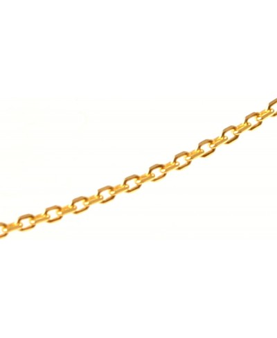 18k Gold-Flashed Sterling Silver 1.3mm Fine Cable Nickel Free Chain Necklace Italy 18 $12.75 Chains