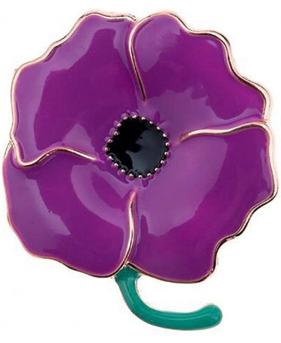 2023 Animals in War WWI WWII Peace Purple Lest We Forget Purple Poppy Enamel Pin Badge Brooch $10.92 Brooches & Pins