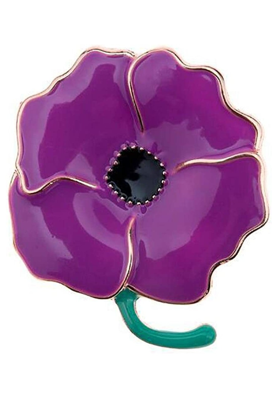 2023 Animals in War WWI WWII Peace Purple Lest We Forget Purple Poppy Enamel Pin Badge Brooch $10.92 Brooches & Pins