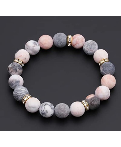 Therapeutic Crystal Rose Quartz Bead Bracelet Fashion healthy crystal stone jewelry vitality extract Beaded charm chain brace...