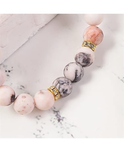 Therapeutic Crystal Rose Quartz Bead Bracelet Fashion healthy crystal stone jewelry vitality extract Beaded charm chain brace...