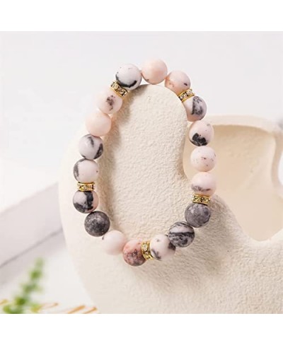 Therapeutic Crystal Rose Quartz Bead Bracelet Fashion healthy crystal stone jewelry vitality extract Beaded charm chain brace...