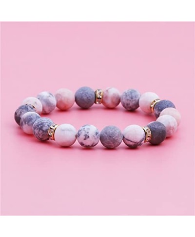 Therapeutic Crystal Rose Quartz Bead Bracelet Fashion healthy crystal stone jewelry vitality extract Beaded charm chain brace...