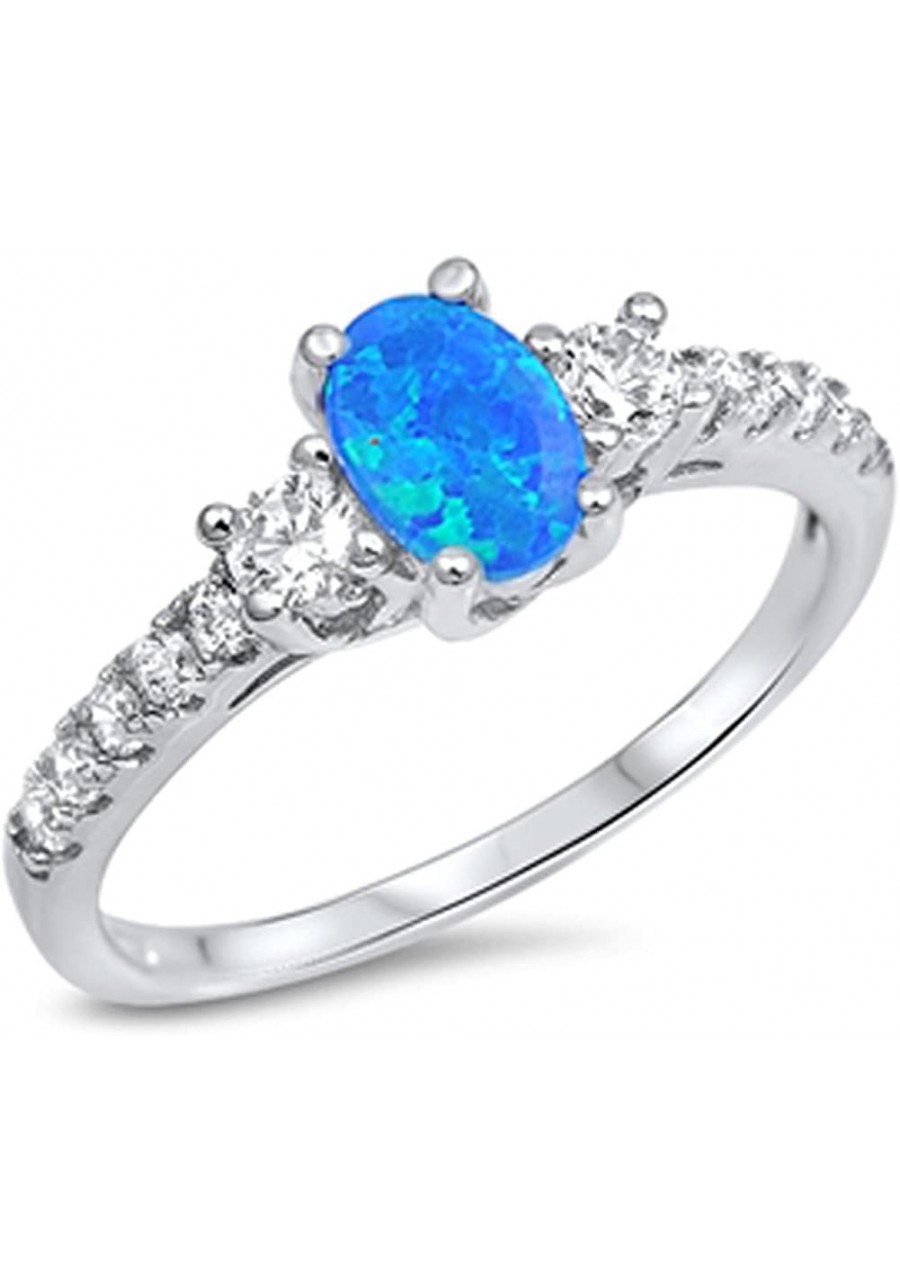 Sterling Silver Oval Ring $22.23 Promise Rings