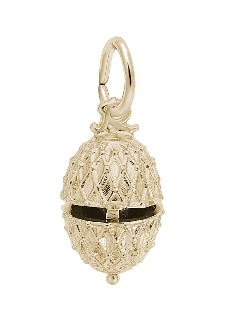 Easter Egg Charm Pendant Available in Gold or Sterling Silver $42.52 Pendants & Coins