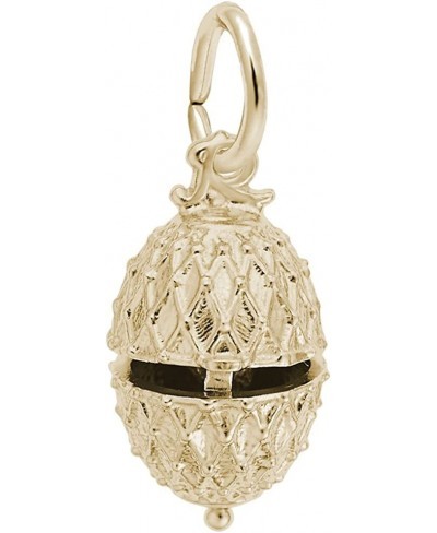 Easter Egg Charm Pendant Available in Gold or Sterling Silver $42.52 Pendants & Coins