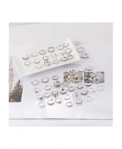 54Pcs Open Toe Rings Set for Women Men Adjustable Vintage Retro Knuckle Ring Toe Finger Tail Ring Beach Foot Jewelry $13.97 T...