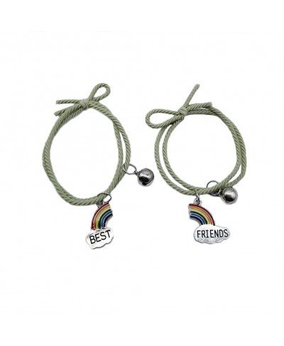 BFF Friendship Bracelets for Women Matching Rainbow Cloud Bracelet for Best Friend Birthday Christmas Gift for Good Friends A...