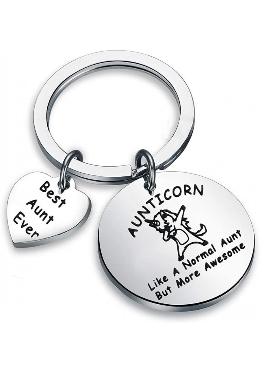 Best Aunt Ever Keychain Auntie Jewelry Aunticorn Like A Normal Aunt Keychain Aunt Birthday Gifts from Niece Nephew $10.24 Pen...