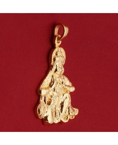 925 Sterling Silver Hanuman God Religious Vermeil Jewelry Pendant $33.91 Pendants & Coins