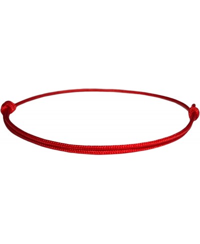 Thick Red Cord Bracelet for Men Women Teen Unisex Adult - Waterproof Nylon Surfer String Friendship Bracelets Summer Beach Ac...