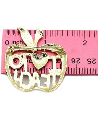 I LOVE To TEACH Apple Brooch Pin Gift for Teachers (I Love To Teach) $12.51 Brooches & Pins