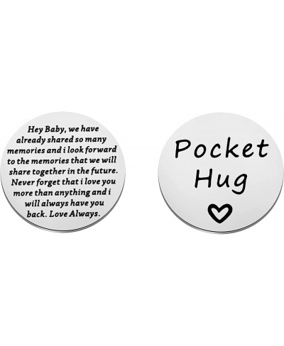 Pocket Hug Token Gift Thinking of you Gift Couple Jewelry Quarantine Gifts $18.75 Pendants & Coins