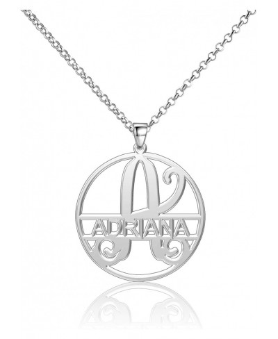 Adriana Necklace Initial Gold Necklace Custom Nameplate Chain $32.33 Chains